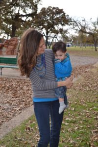 Photo of last-minute-mom Amy and her adorable son Andrew.