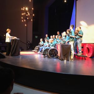 Photo of Abilene Disability Resources "Bell Peppers" hand bell choir. They rocked!